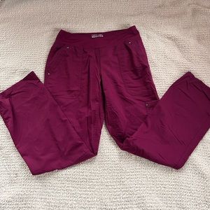 Purple label scrub pants | burgundy | womens small
